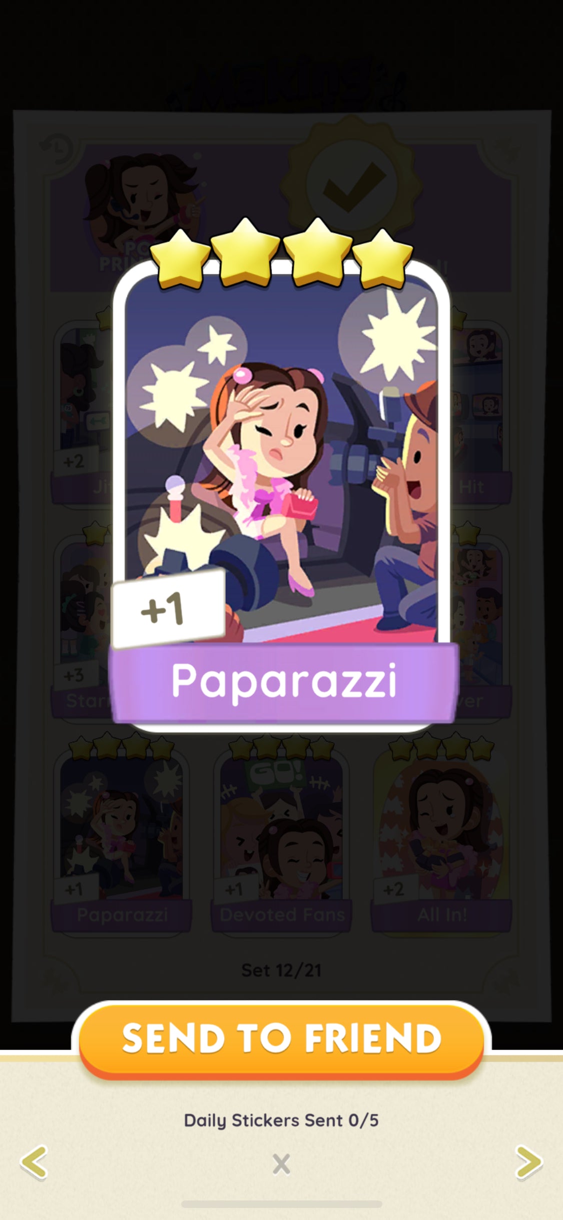 Paparazzi – Monopoly Go Stickers